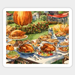 Holiday , Thanks Giving , Pumpkin , Turkey , Party Sticker